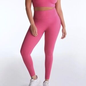 SET Active Sportbody High Rise Leggings Pink Athletic Yoga MEDIUM